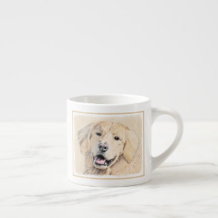 Goldene Retriever Malerei - Niedliche Original Dog Espressotasse