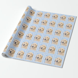 Goldene Retriever Malerei - Niedliche Original Dog Geschenkpapier