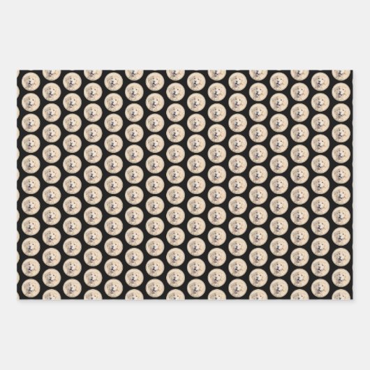 Goldene Retriever Malerei - Niedliche Original Dog Geschenkpapier Set (Vorderseite 3)