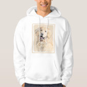Goldene Retriever Malerei - Niedliche Original Dog Hoodie (Vorderseite)