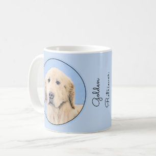 Goldene Retriever Malerei - Niedliche Original Dog Kaffeetasse