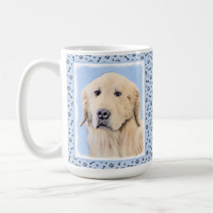 Goldene Retriever Malerei - Niedliche Original Dog Kaffeetasse