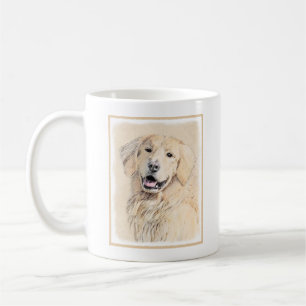 Goldene Retriever Malerei - Niedliche Original Dog Kaffeetasse
