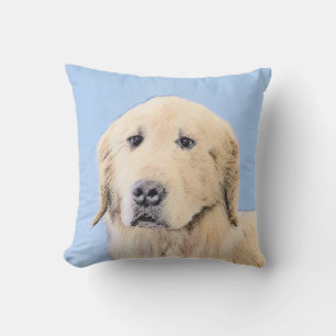 Goldene Retriever Malerei - Niedliche Original Dog Kissen