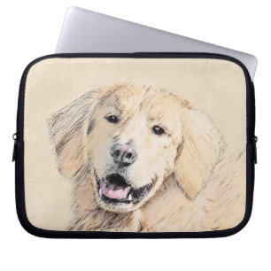 Goldene Retriever Malerei - Niedliche Original Dog Laptopschutzhülle