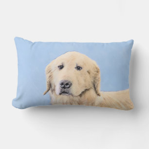 Goldene Retriever Malerei - Niedliche Original Dog Lendenkissen