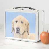 Goldene Retriever Malerei - Niedliche Original Dog Metall Brotdose (Beispiel)