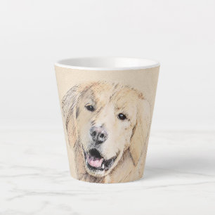 Goldene Retriever Malerei - Niedliche Original Dog Milchtasse