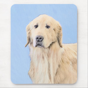 Goldene Retriever Malerei - Niedliche Original Dog Mousepad