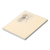 Goldene Retriever Malerei - Niedliche Original Dog Notizblock (Rotiert)