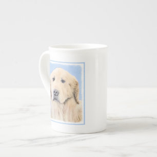 Goldene Retriever Malerei - Niedliche Original Dog Porzellantasse