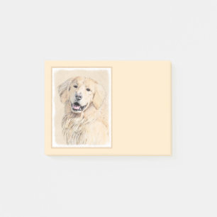 Goldene Retriever Malerei - Niedliche Original Dog Post-it Klebezettel