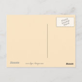 Goldene Retriever Malerei - Niedliche Original Dog Postkarte (Rückseite)