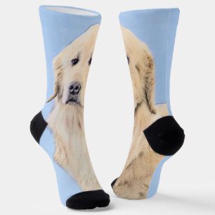 Goldene Retriever Malerei - Niedliche Original Dog Socken