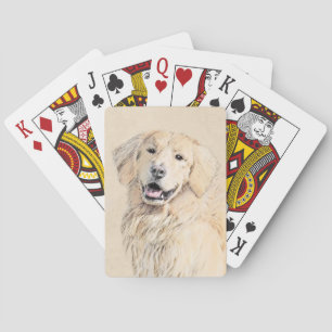 Goldene Retriever Malerei - Niedliche Original Dog Spielkarten
