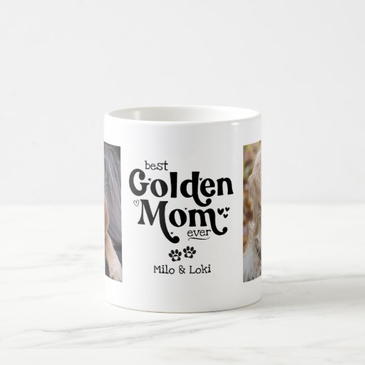 Goldene Retriever Mama Goldene Mama 2 Foto Kaffeetasse (Mittel)