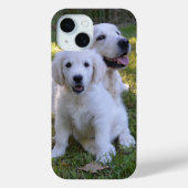 Goldene Retriever Mama und Welpe Case-Mate iPhone Hülle (Rückseite)