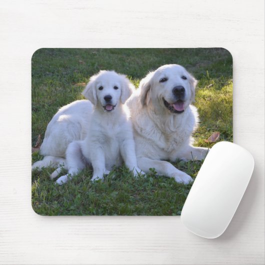 Goldene Retriever Mama und Welpe Mousepad (Mit Mouse)