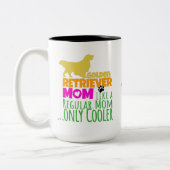Goldene Retriever Mama wie regelmäßige Mama nur Co Zweifarbige Tasse (Links)
