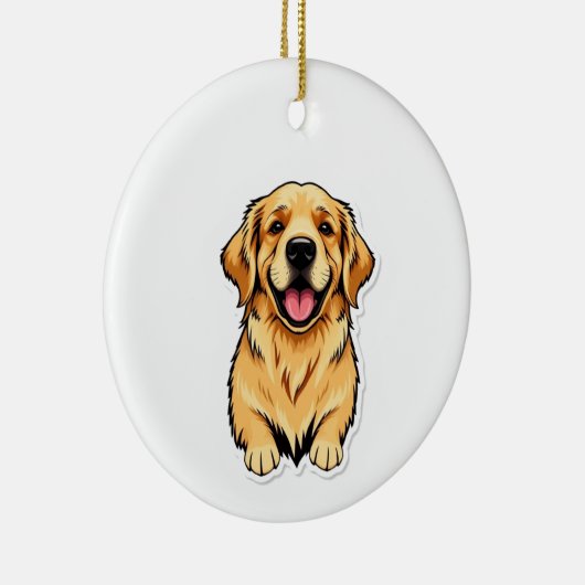 Goldene Retriever Ornament (Rechts)