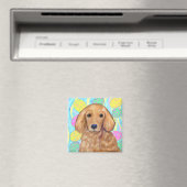 Goldene Retriever Ostern Magnet (In Situ (Geschirrspüler))