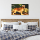 Goldene Retriever Panting Leinwanddruck (Insitu (Schlafzimmer))