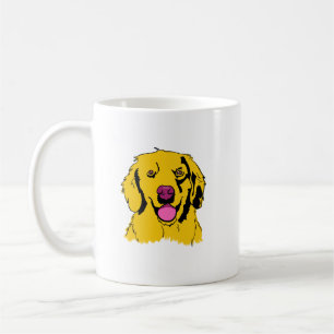 Goldene Retriever Pop Art Kaffeetasse
