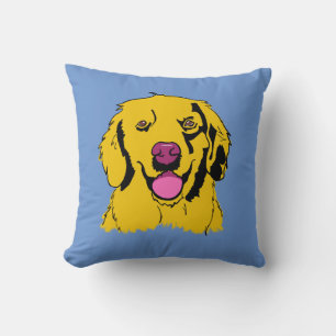Goldene Retriever Pop Art Kissen
