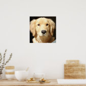 Goldene Retriever-Schließung Poster (Küche)