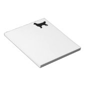 goldene Retriever-Silhouette Notizblock (angewinkelt)