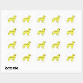 Goldene Retriever Sticker gut als Gold (Blatt)