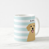 Goldene Retriever-Tasse Kaffeetasse (VorderseiteRechts)