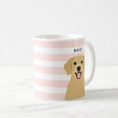 Goldene Retriever-Tasse Kaffeetasse (VorderseiteRechts)