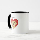 Goldene Retriever-Tasse Tasse (Vorderseite Links)