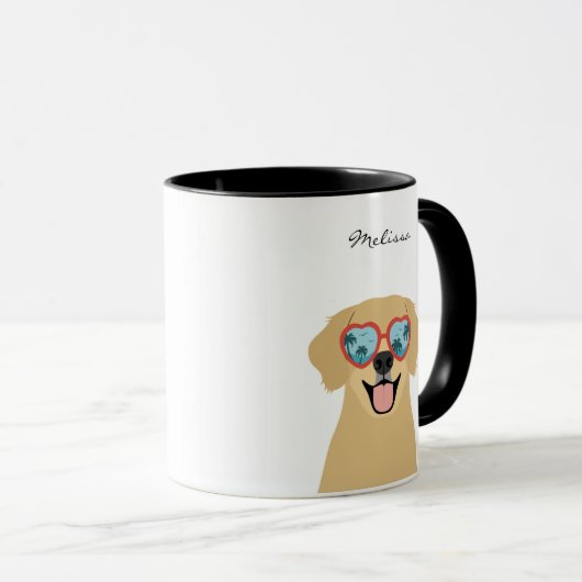 Goldene Retriever-Tasse Tasse (VorderseiteRechts)
