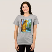 Goldene Retriever Tri-Blend Shirt (Vorderseite voll)