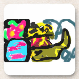 Goldene Retriever und Frühjahr Getränkeuntersetzer