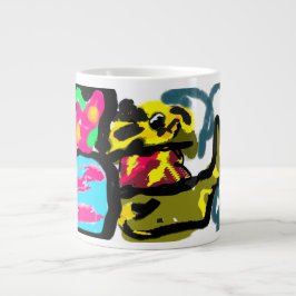 Goldene Retriever und Frühjahr Jumbo-Tasse