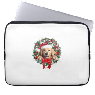 Goldene Retriever Weihnachtsfeier Dekoration Weihn Laptopschutzhülle