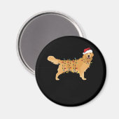Goldene Retriever Weihnachtsfeiertage Essenziell Magnet (Vorderseite/Rückseite)