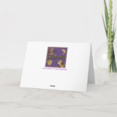 Goldene Retriever Weihnachtszeit Feiertagskarte (Rückseite)