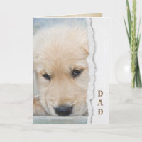 Goldene Retriever Welpe für Vater