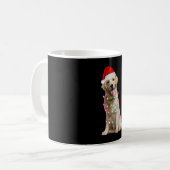 Goldene Retrique mit Weihnachten Kaffeetasse (Vorderseite Links)