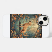 Goldene Retrivenillustrierung Case-Mate iPhone Hülle (Rückseite (Horizontal))