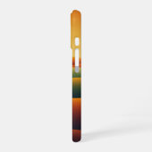 Goldene Retro-Hügel iPhone 16 Hülle (Linke Seite)