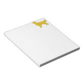 goldene Retrofarbe Silhouette Notizblock (angewinkelt)