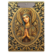 Goldene Reverenz Jungfrau Mary Klemmbrett (Vorderseite)