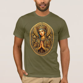 Goldene Reverenz Jungfrau Mary T-Shirt
