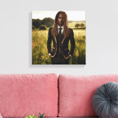 Goldene Reverenz Leinwanddruck (Insitu (Wohnzimmer))