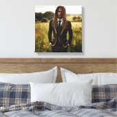 Goldene Reverenz Leinwanddruck (Insitu (Schlafzimmer))
